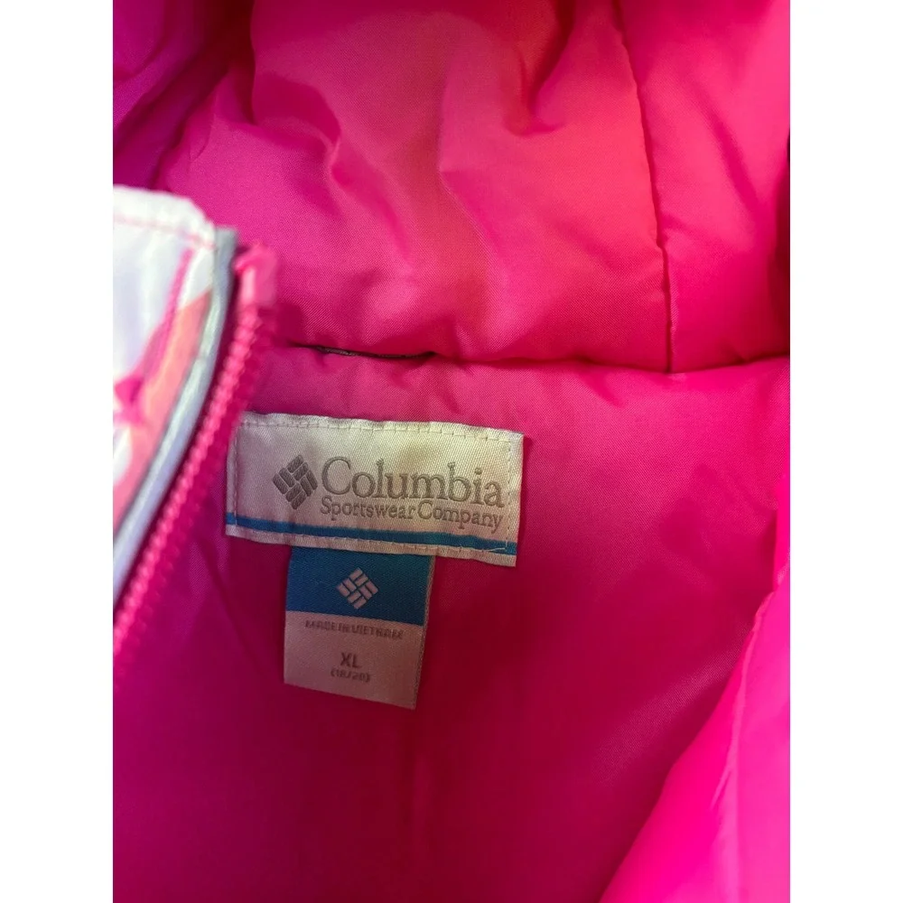 Columbia Horizon Ride III Jacket Youth XL Pink Camo Waterproof Insulated Hooded